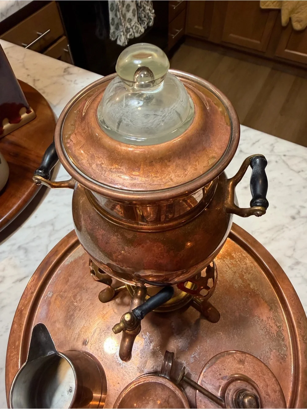 Copper Tea Samovar Set - Copper Finish